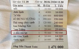 Ăn trưa tại nhà hàng hải sản ở Đà Nẵng, khách giật mình nhìn hóa đơn gần triệu rưỡi bị tính phí 50 nghìn tiền xì dầu, mù tạt khiến nhiều người tranh cãi