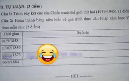 Cô giáo dặn không được bỏ trống đề thi, nam sinh răm rắp nghe lời khiến ai nấy cười đau ruột: Đáp án như vậy mà cũng dám điền!