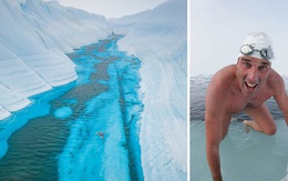 'Aquaman ngoài đời thực' lập kỷ lục bơi giữa dòng sông băng Nam Cực