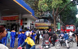 Hà Nội: Cháy ngay sát cây xăng Trần Hưng Đạo