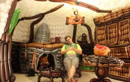 Xây nhà cho người lùn bằng 2.600 quả bong bóng