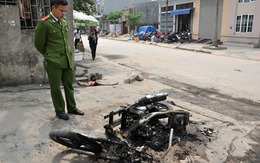 Tẩm xăng đốt xe máy ở Hải Phòng vì... ghét tiếng rao