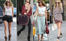 Thời trang dạo phố sành điệu của Rosie Huntington-Whiteley