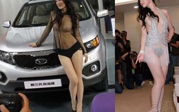 Thời trang kiệm vải gây sốc của người mẫu ô tô 