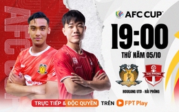 Gặp Hougang United, Hải Phòng FC rộng cửa thắng