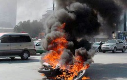 Trà Vinh: Cháy xe SH, không phải do xăng