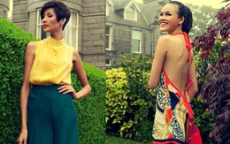 Hoàng Thùy, Tuyết Lan chụp hình thời trang ở Scotland