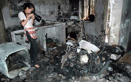 Mâu thuẫn, chồng đổ xăng đốt vợ lúc nửa đêm