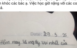 Mẹ Hà Nội bật khóc khi đọc nhật ký của con gái lớp 4, câu cuối trang khiến chị và triệu cha mẹ lặng người!