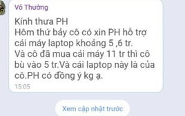 Cô giáo và chiếc laptop