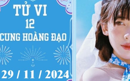 Tử vi 12 cung hoàng đạo ngày 29/11: Bạch Dương may mắn, Bọ Cạp thuận lợi