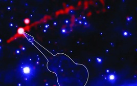 Ảnh độc từ NASA: Cấu trúc lạ hình đàn guitar đang phun lửa