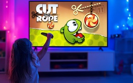 Người dùng TV LG đã có thể chơi Cut The Rope bằng điều khiển thông minh Magic Remote