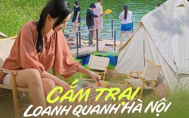 Khu cắm trại ngay Hà Nội: Chị em sống ảo nhiệt tình, các bé thỏa sức vui chơi, vé vào cửa chỉ 60 - 80K/người