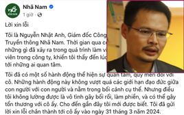 Giám đốc Nhã Nam lên tiếng xin lỗi về vụ việc "làm phiền nữ nhân viên"