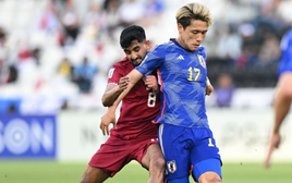 TRỰC TIẾP U23 Qatar 2-1 U23 Nhật Bản: U23 Qatar bất ngờ có bàn thắng dù chơi thiếu người