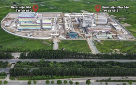 Toàn cảnh 2 bệnh viện Trung ương trị giá 1.500 tỷ đồng ở Hà Nội sau hơn một năm thi công
