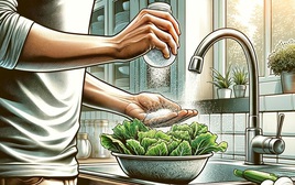 Rửa rau bằng nước muối có thật sự sạch hay không?