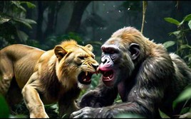 Dù mệnh danh là "Vua đồng cỏ", sư tử hiếm khi ăn thịt khỉ đột châu Phi, vì sao?