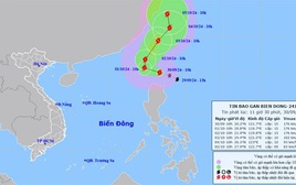 Xuất hiện bão mạnh cấp 15, giật trên cấp 17 gần Biển Đông