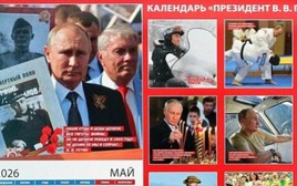 Nga phát hành lịch ảnh ông Putin, mỗi tháng một thông điệp truyền cảm hứng