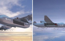 'Mẫu hạm trên không' có khả năng phóng hơn 100 UAV tấn công đã cất cánh