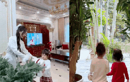 Phú bà sống trong dinh thự triệu đô bắt đầu trang trí Noel, nhưng cách cô dạy con mới khiến mọi người nể phục