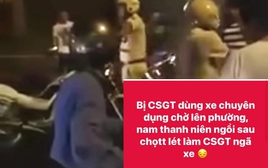 Sự thật bất ngờ clip "bị chở lên phường, nam thanh niên ngồi sau chọc lét làm CSGT ngã xe": Công an TP.HCM khuyến cáo