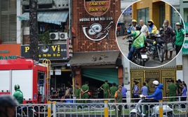 Hiện trường vụ cháy quán ăn ở TP.HCM khiến 4 người tử vong: Mặt tiền bị che kín, lối thoát hiểm gần như bị “khóa”