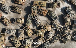 Số lượng khổng lồ xe tăng Nga viện trợ Syria bị loại bỏ không thương tiếc