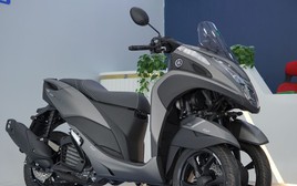 Cận cảnh mẫu xe tay ga Yamaha có ‘bánh kép’ độc lạ