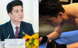 Thiếu gia nhà bầu Hiển khoe body vạm vỡ, vừa làm chủ tịch, vừa làm bố đơn thân mà visual vẫn đỉnh cỡ này