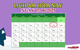 Lịch âm 7/6 - Âm lịch hôm nay 7/6 chính xác nhất - lịch vạn niên 7/6/2025
