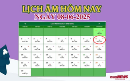 Lịch âm 8/6 - Âm lịch hôm nay 8/6 chính xác nhất - lịch vạn niên 8/6/2025
