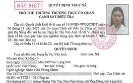 Truy nã đặc biệt nữ kế toán Nguyễn Thị Vân Anh