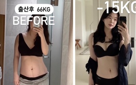 Thiên thần nội y Hàn Quốc giảm 15kg sau sinh, về dáng thon thả với hành trình ăn kiêng dễ thở