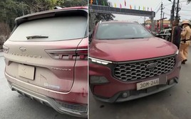 Xe đi trời mưa làm bùn đất che kín biển số, tài xế có bị xử phạt?