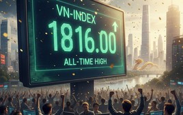 Chứng khoán Việt Nam chính thức vượt 1.800 điểm, lập kỷ lục chưa từng có