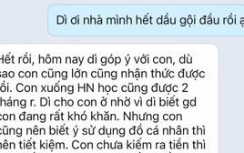 Nữ sinh lên ĐH ở nhờ nhà dì ruột, nhắn tin báo hết dầu gội và nhận lại câu: "Con ở nhà dì, dì mong con biết suy nghĩ"