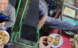 “Đừng ăn, đừng ăn!”: Khách Tây xịt nước rửa chén lên bánh vì tưởng là nước chanh khiến chủ quán lẫn chị bán vé số cuống cuồng ngăn cản