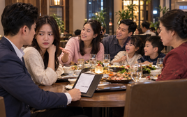 Em chồng ăn xong về trước, để lại hóa đơn gần 6 triệu đồng cho anh chị và cuộc điện thoại bất ngờ từ mẹ chồng
