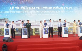 VinSpeed huy động 10.000 nhân sự, 1.300 dầm bê tông, máy đào hầm 13 m trên đại công trường đường sắt 350 km/h TP.HCM - Cần Giờ: