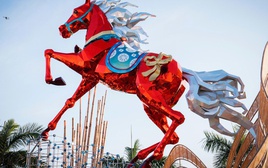 Linh vật ngựa ở Đắk Lắk nhận nhiều lời khen