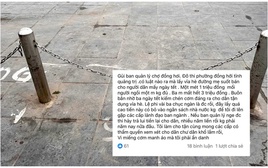 Bất ngờ danh tính người tự ý "xẻ'' vỉa hè để thu 1 triệu đồng/ô buôn bán Tết