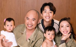 Thu Trang - Tiến Luật công khai cặp song sinh dịp năm mới?