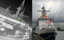 Ukraine phá hủy cùng lúc 2 tàu tuần tra của FSB thuộc Dự án 22460