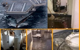 Siêu tàu sân bay Mỹ gặp nạn trên đường tới Iran