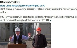 Bộ trưởng Năng lượng Mỹ thông tin sai về tình hình eo biển Hormuz