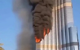 Video 'Tòa nhà cao nhất thế giới bốc cháy dữ dội vì trúng 1.800 tên lửa Iran' gây xôn xao: Sự thật đã rõ