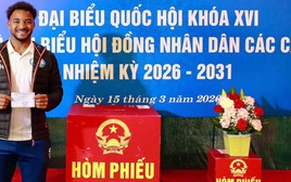 Xuân Son hân hoan nói 1 điều cực ý nghĩa khi lần đầu tiên đi bầu cử với tư cách công dân Việt Nam